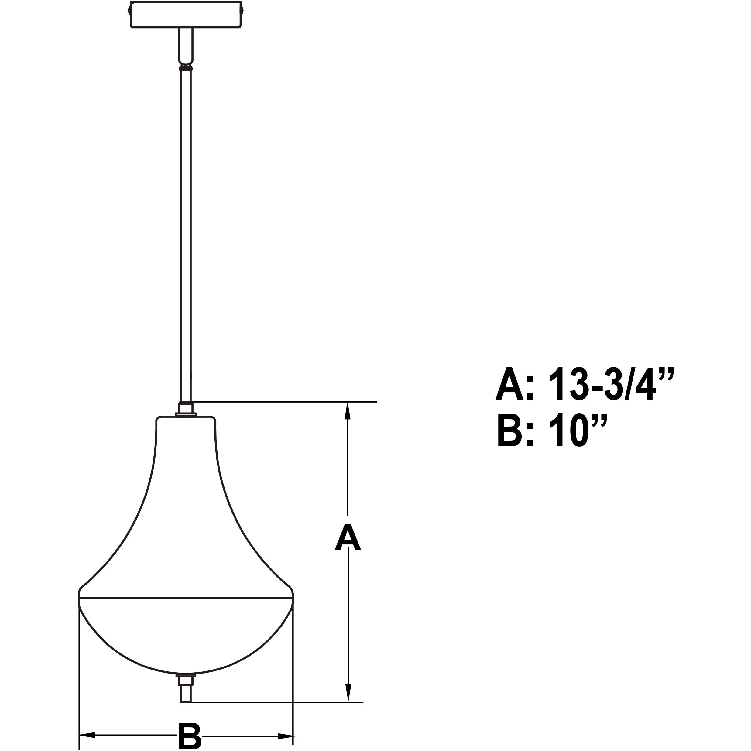 Somerset LED 10 inch Oil Rubbed Bronze Mini Pendant Ceiling Light
