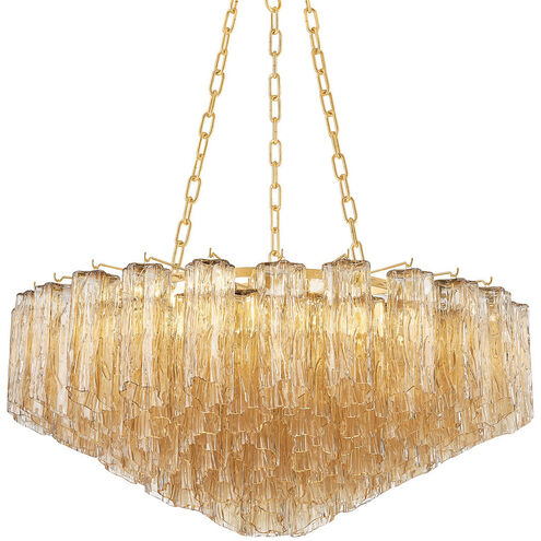 Watertown 9 Light 33 inch Aged Brass Chandelier Ceiling Light