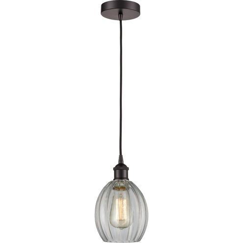 Edison Eaton LED 6 inch Oil Rubbed Bronze Mini Pendant Ceiling Light