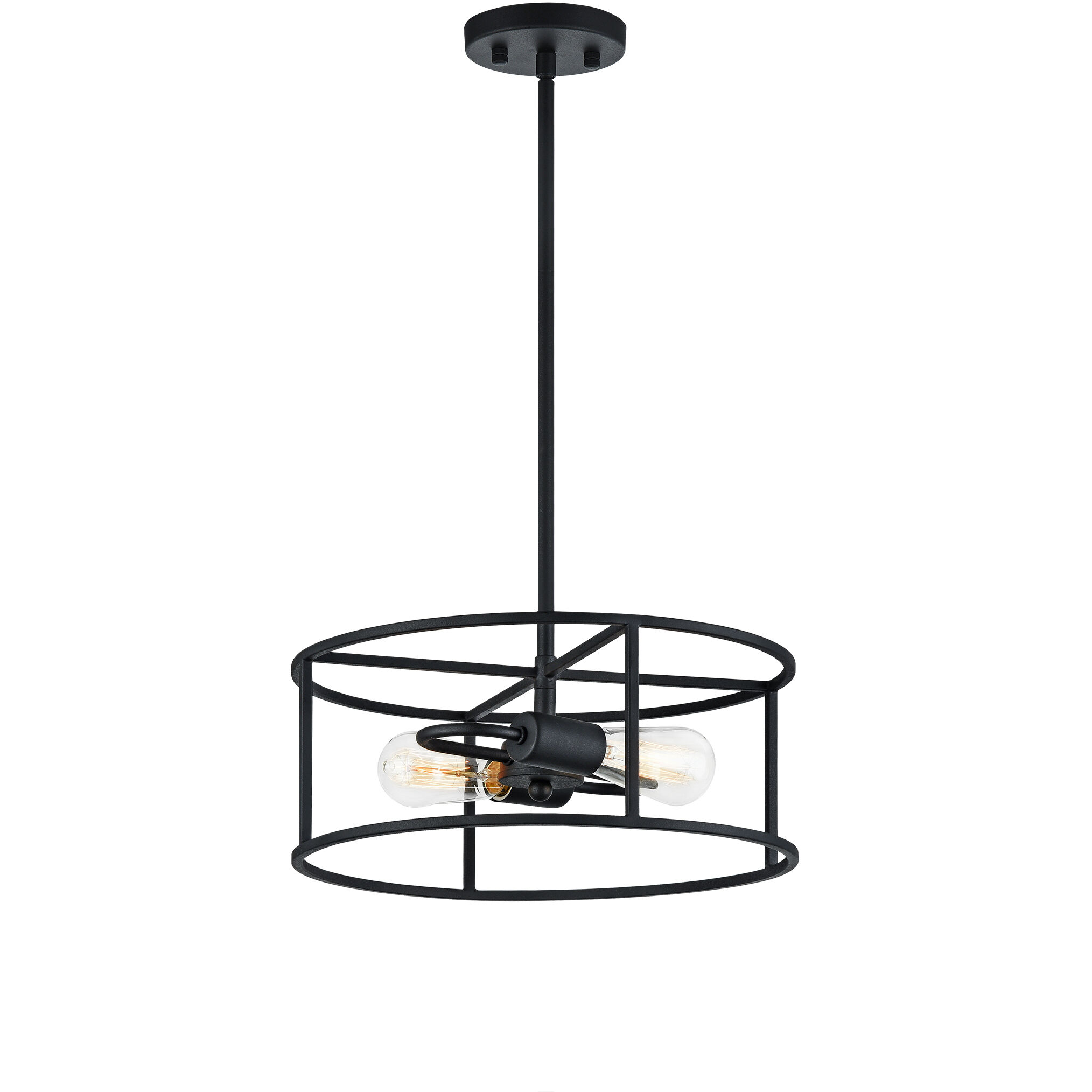 Candid 2 Light 14.25 inch Rusty Black Pendant Ceiling Light