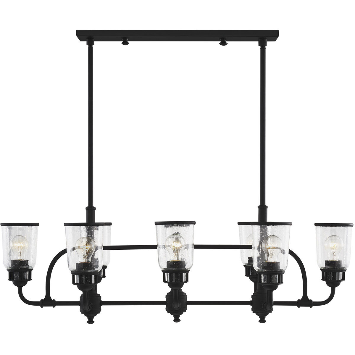 Lawrenceville 8 Light 21 inch Black Chandelier Ceiling Light