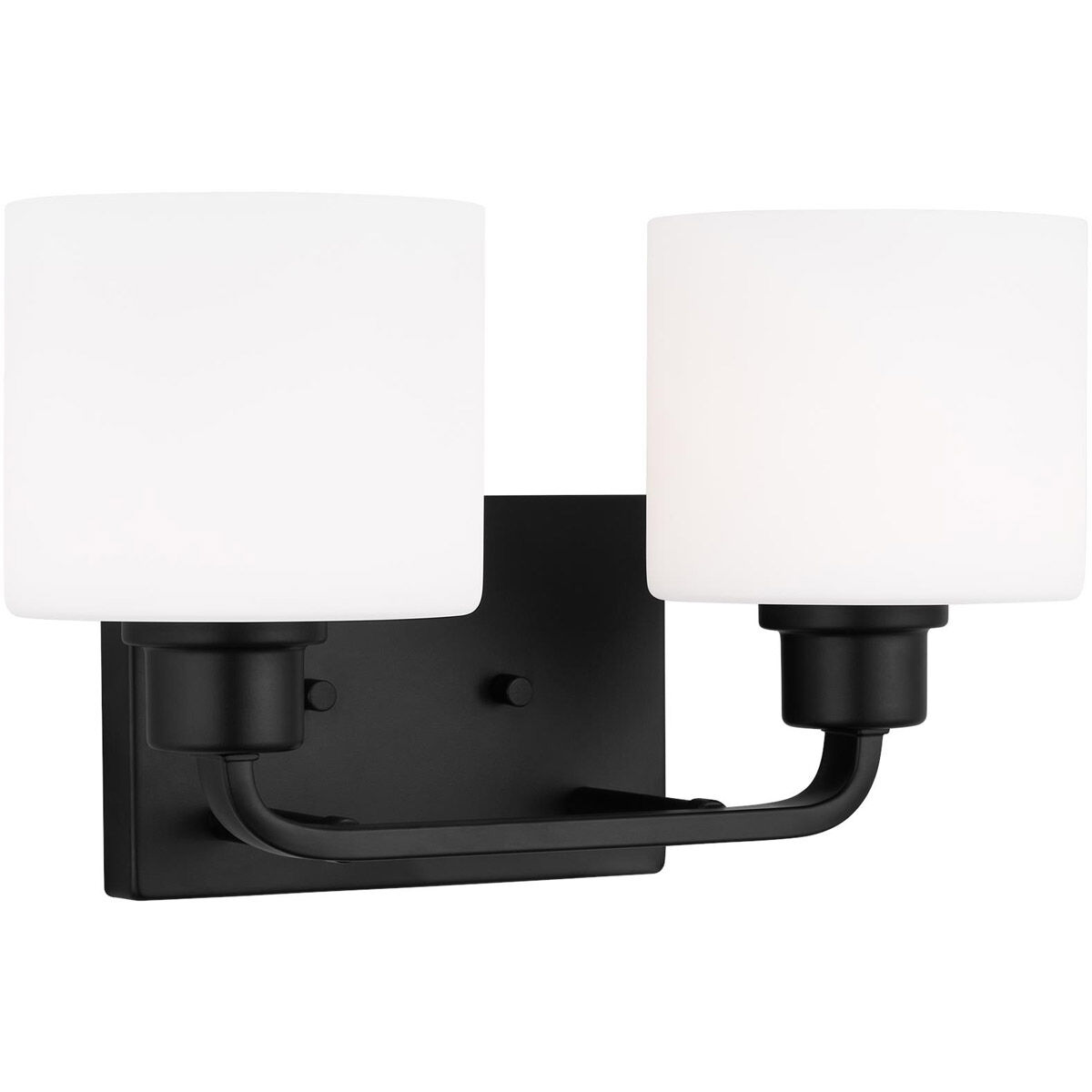 Canfield 2 Light 14.25 inch Midnight Black Wall Bath Fixture Wall Light