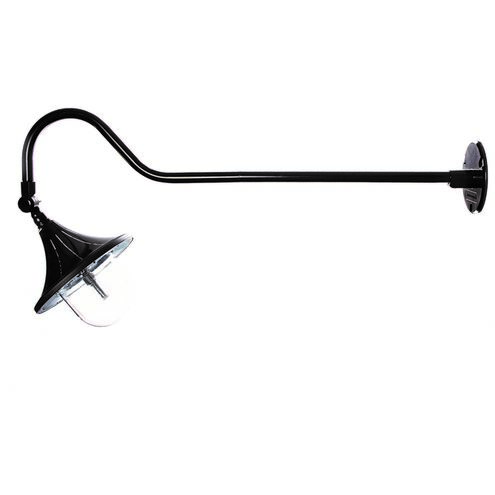 Plaza 1 Light 21 inch Black Outdoor Wall Sconce, Solar