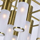 Pipes 16 Light 20 inch Brass Down Chandelier Ceiling Light