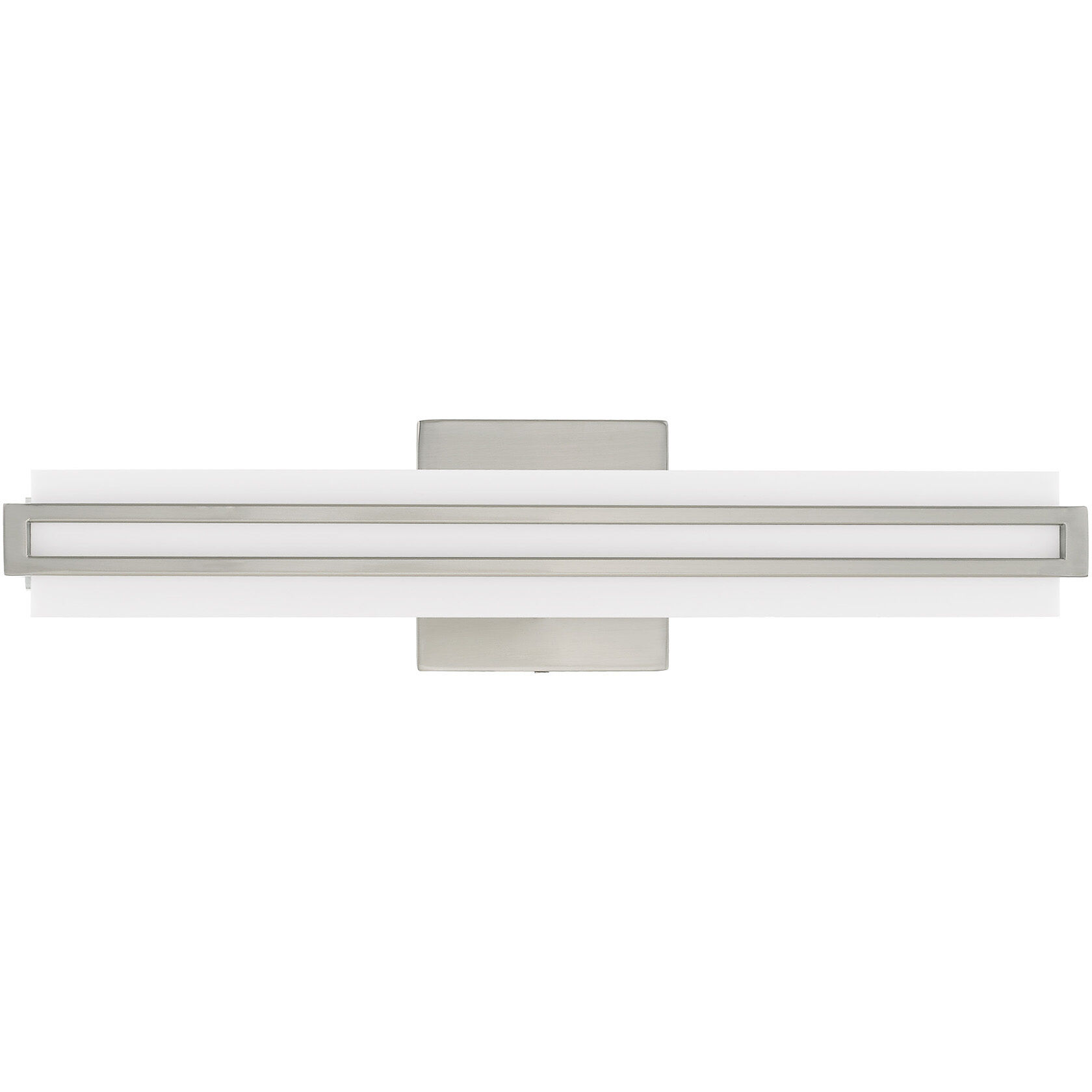 Fulton LED 4 inch Brushed Nickel ADA Bath Vanity Wall Light