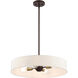 Venlo 4 Light 22 inch Bronze with Antique Brass Accents Pendant Ceiling Light