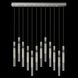 Antonia 17 Light 61 inch Silver Pendant Ceiling Light