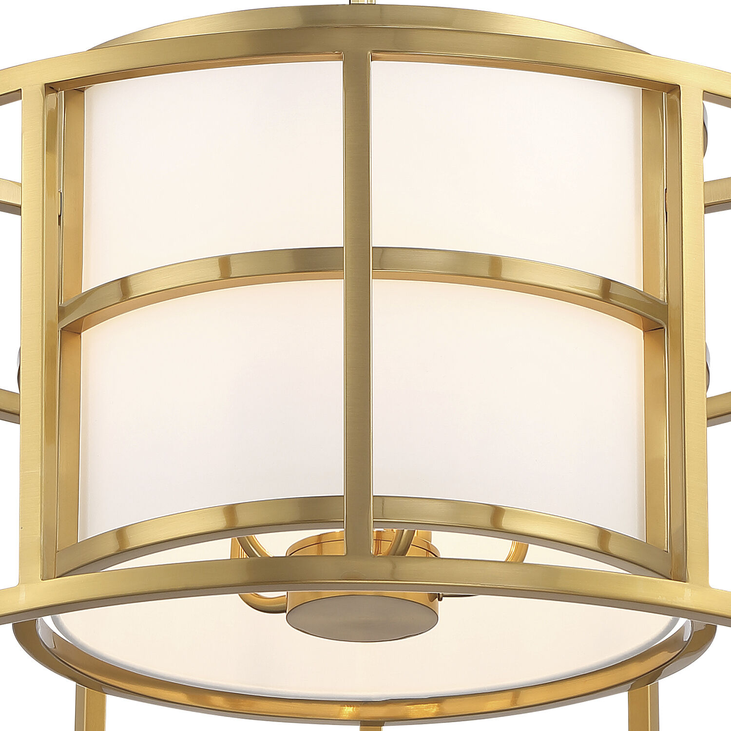 Hulton 5 Light 25 inch Luxe Gold Lantern Candelier Ceiling Light