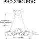 Philo LED 25.75 inch Matte Black Chandelier Ceiling Light