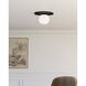 Alora Mood Plume 1 Light 13.88 inch Matte Black Flush Mount Ceiling Light