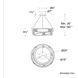 Beyond Wraparound LED 29 inch Aged Brass Pendant Ceiling Light