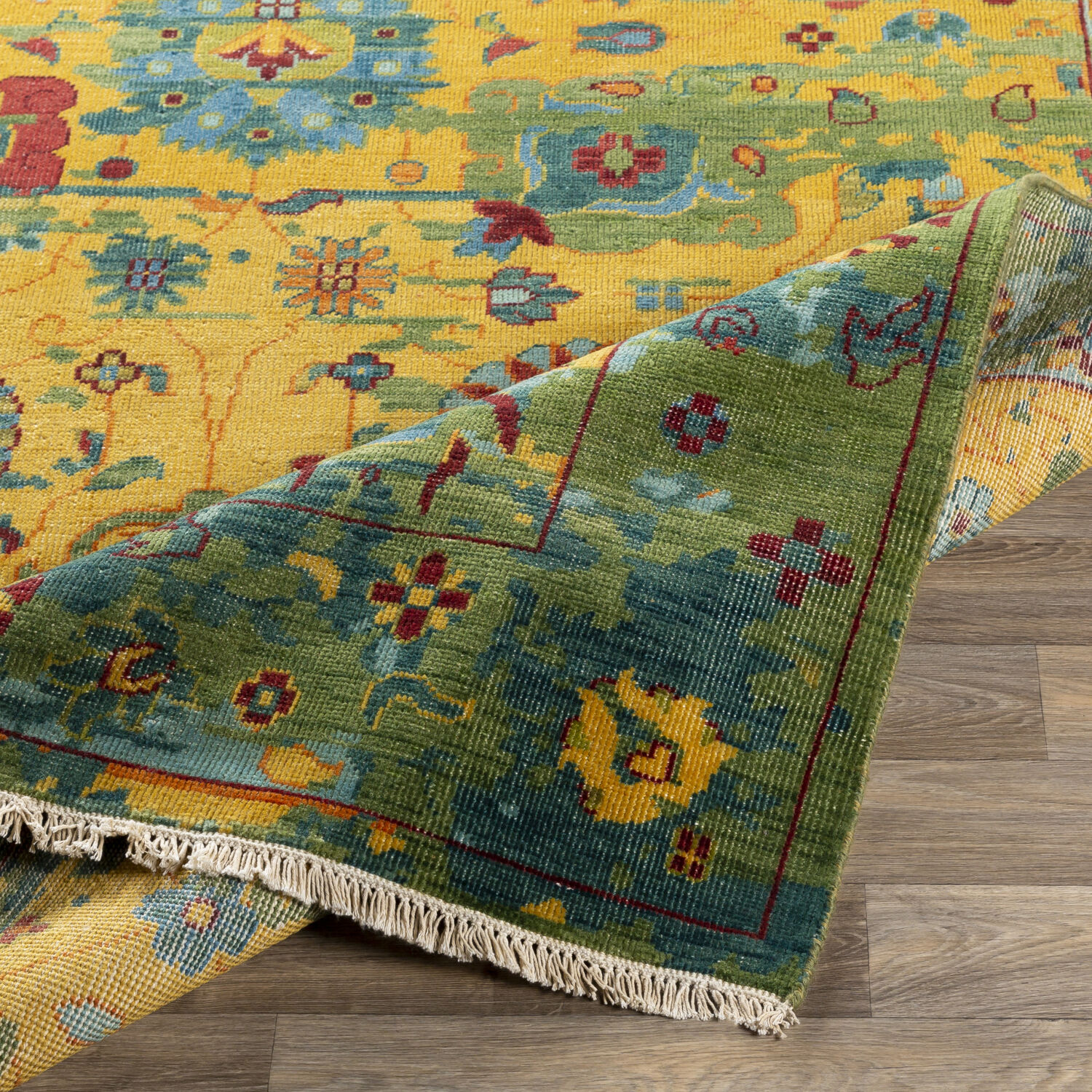 Festival 156 X 108 inch Mustard Rug in 9 x 13, Rectangle