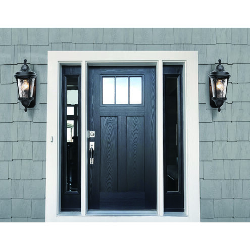 Sentry 1 Light 16 inch Black Outdoor Wall Mount