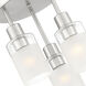 Cedar Lane 3 Light 11 inch Brushed Nickel Semi-Flush Ceiling Light