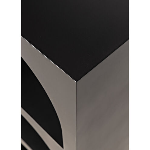 Aqueduct Matte Black Bookcase, A