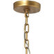 Perignon 24 Light 25 inch Melted Ice Glass & Antique Brass Three Tier Chandelier Ceiling Light