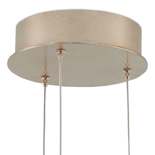 Finhorn 3 Light 10.5 inch Painted Silver/Pearl Multi-Drop Pendant Ceiling Light