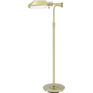 Home Office 34 inch 60.00 watt Polished Brass Floor Lamp Portable Light