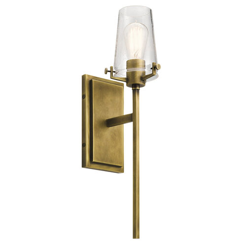 Alton 1 Light 5 inch Natural Brass Wall Bracket Wall Light