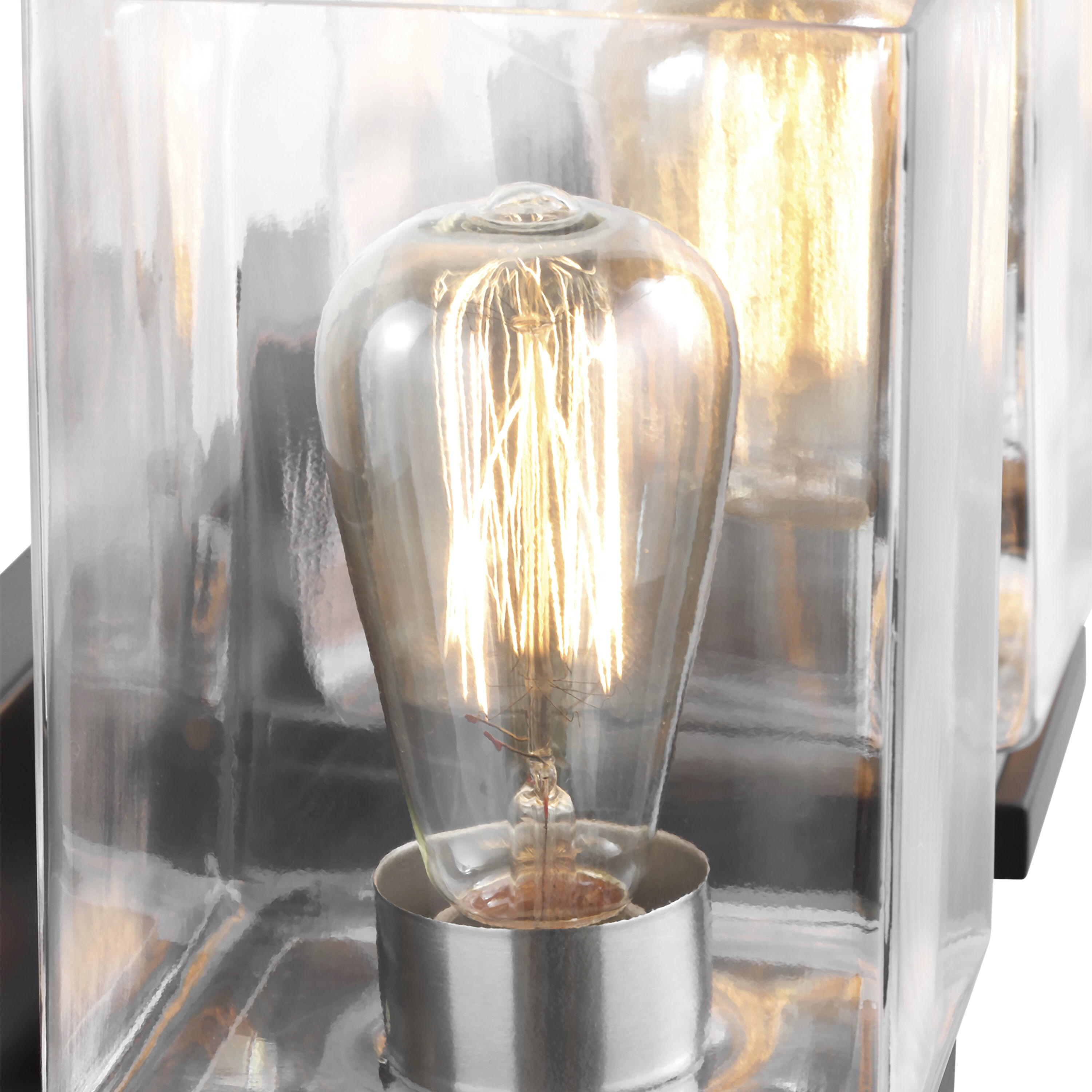 Crossroads 4 Light 31.88 inch Matte Black Bathroom Vanity Lights Wall Light