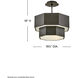 Facet 5 Light 16.5 inch Black Oxide Pendant Ceiling Light