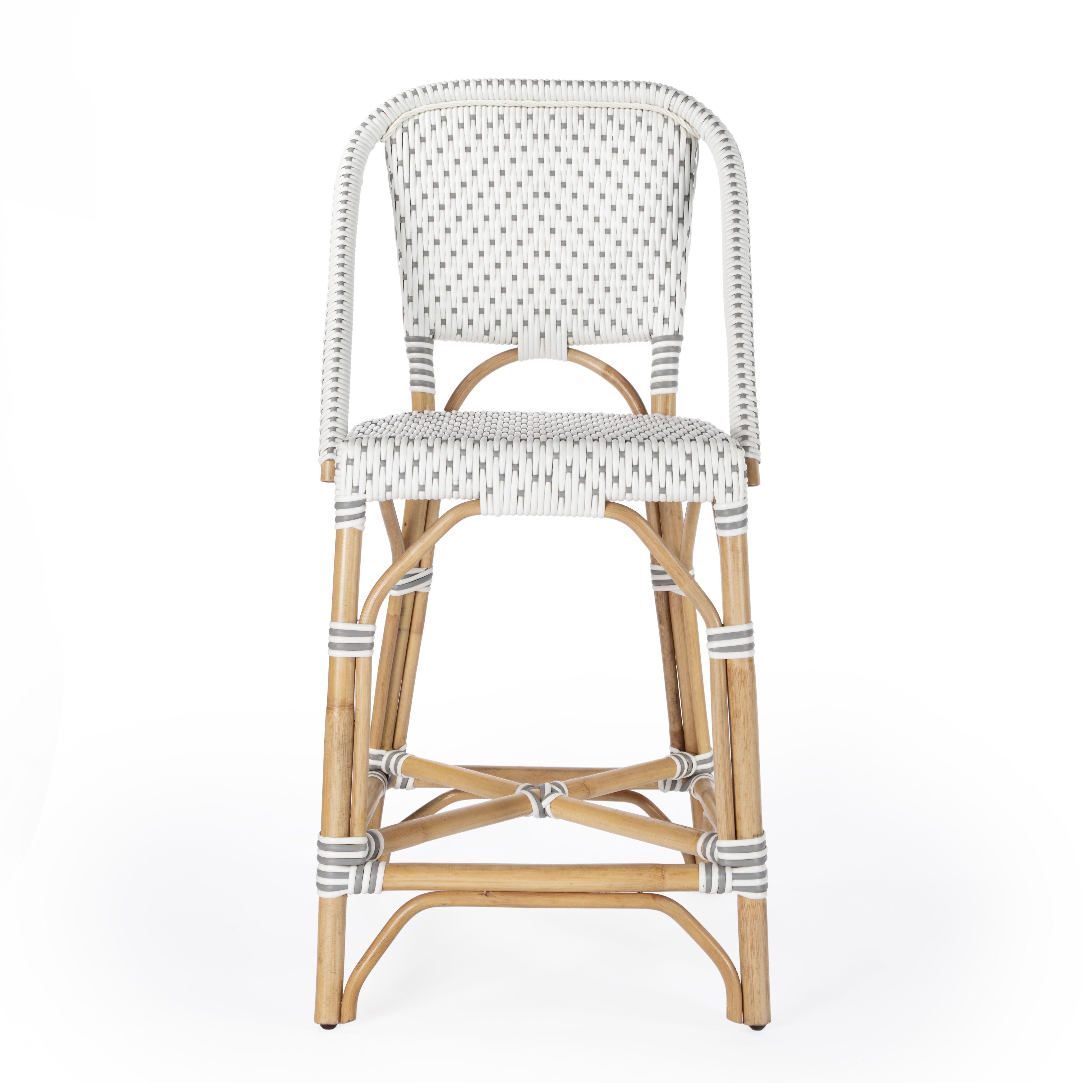 Solstice Rattan 25" Counter Stool in Gray