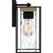 Longwood 1 Light 12 inch Matte Black Outdoor Wall Lantern