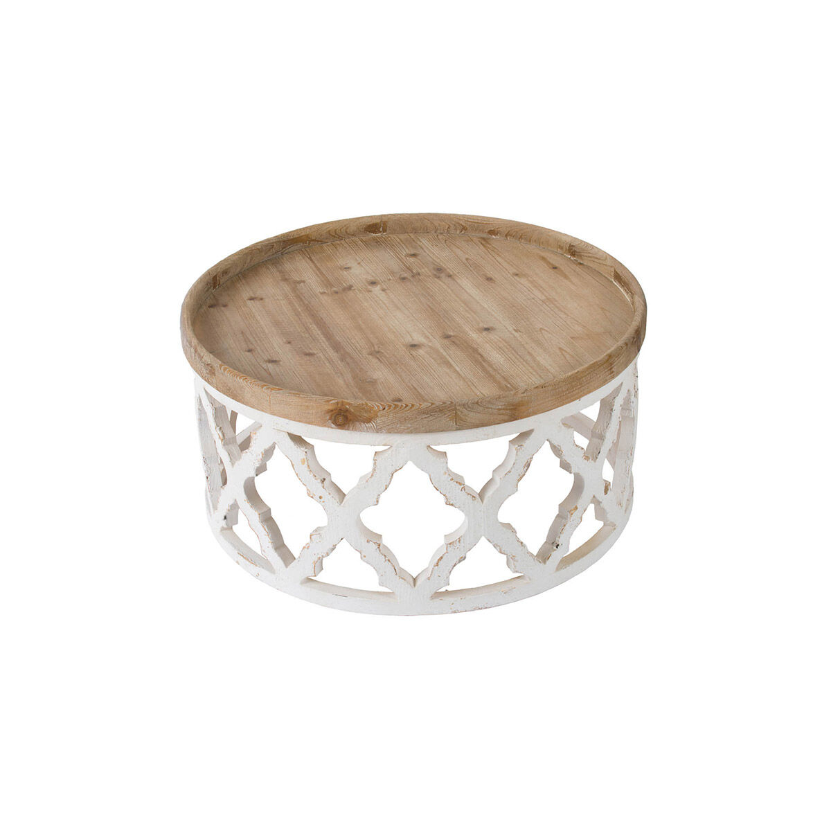 Anita 32 X 31.9 inch Natural/White Coffee Table