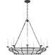 C&M by Chapman & Myers Brighton 9 Light 42 inch Italian Rust Chandelier Ceiling Light in Standard