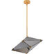 Canada 9 Light 12 inch Gold Chandelier Ceiling Light