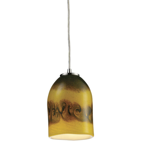 Cosmos 1 Light 5 inch Satin Nickel Mini Pendant Ceiling Light