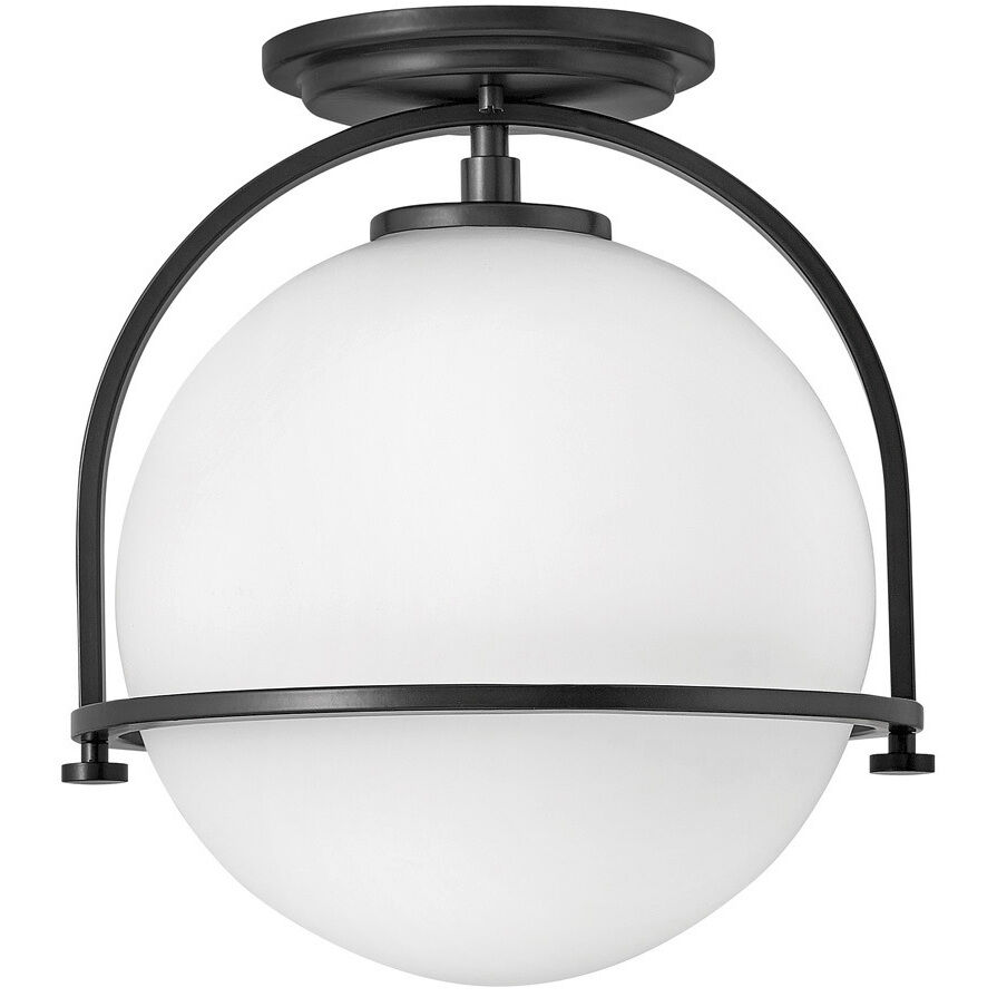 Black globe flush mount light 2025