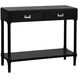 Samantha 35.5 X 13 inch Black and Antique Gold Console Table