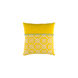 Delray 18 X 18 inch Bright Yellow and Cream Throw Pillow