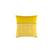 Delray 20 X 20 inch Bright Yellow and Cream Throw Pillow