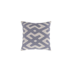 Nairobi 20 X 20 inch Navy and Light Gray Throw Pillow