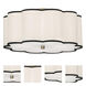 Axis 4 Light 20 inch Aged Brass Flushmount Ceiling Light