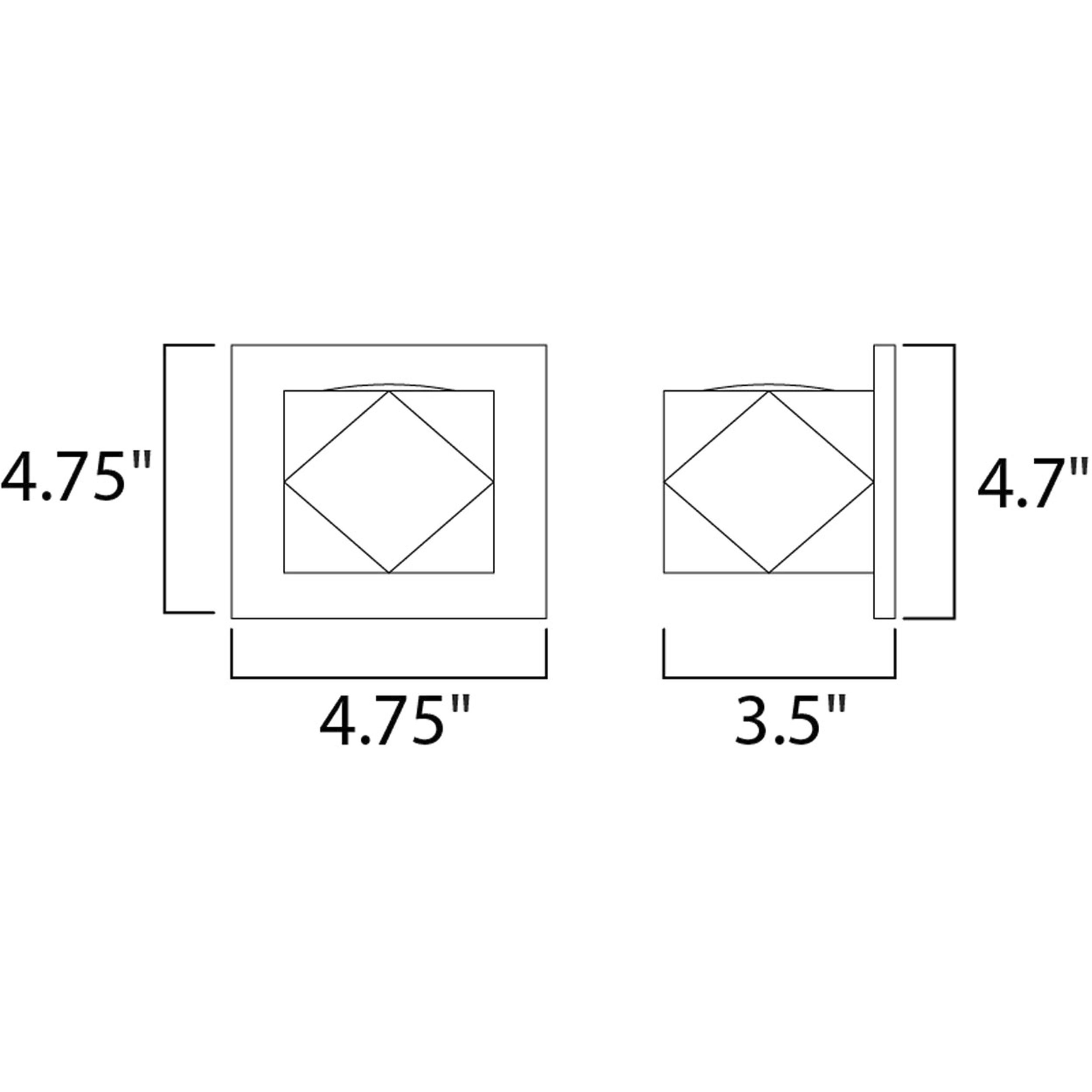 Alumilux Elemental LED 4.75 inch Bronze Outdoor Wall Mount