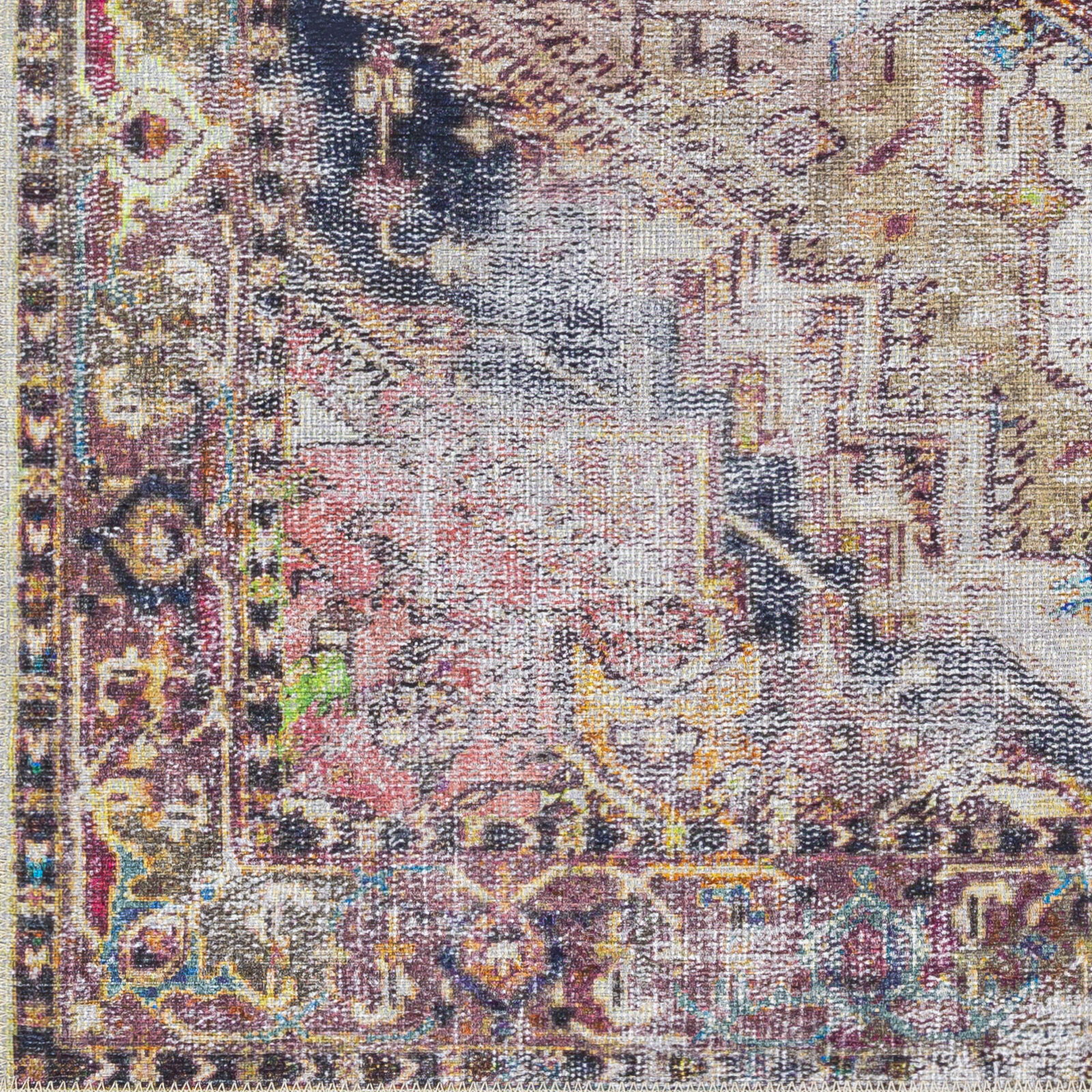 Tahmis 87 X 63 inch Grey Rug, Rectangle