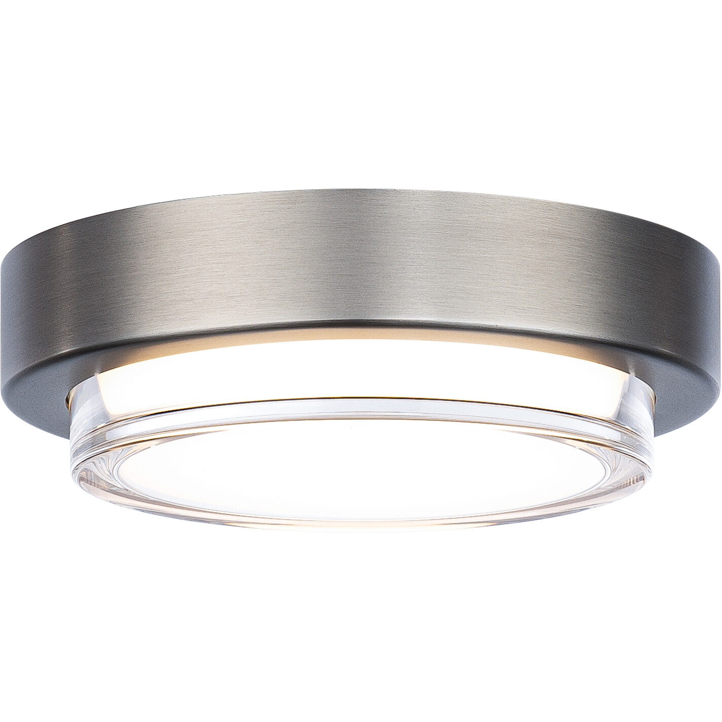 Kind LED 8 inch Brushed Nickel Flush Mount Ceiling Light in 2700K