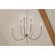 Malene 8 Light Champagne Bronze Chandelier Foyer Ceiling Light