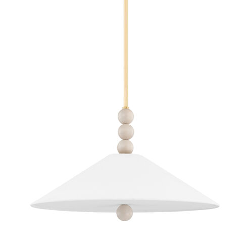 Alexis 2 Light 22 inch Aged Brass Pendant Ceiling Light