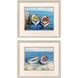 Day of Fishing Blue and Red and Yellow Framed Art, Propac