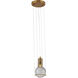 Canada 1 Light 6 inch Antique Brass Single Pendant Lighting Ceiling Light