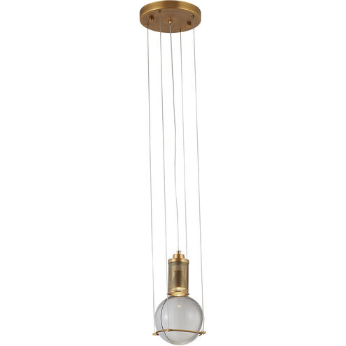 Canada 1 Light 6 inch Antique Brass Single Pendant Lighting Ceiling Light