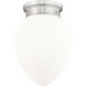 Gideon 1 Light 10 inch Brushed Nickel Flush Mount Ceiling Light