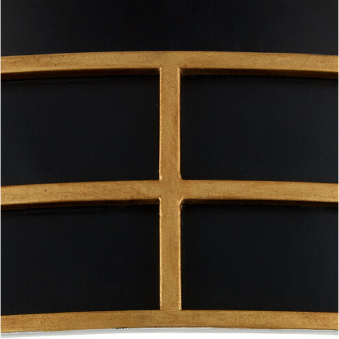 Fielding 1 Light 24 inch Satin Black/Contemporary Gold/Sugar White/White Flush Mount Ceiling Light