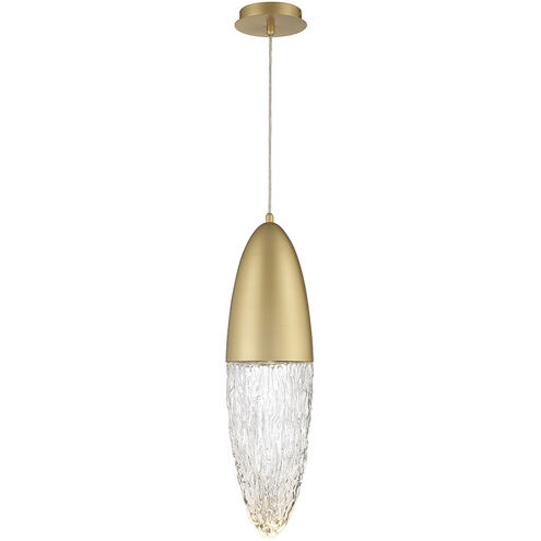 ecrou 1 Light 7 inch Gold Pendant Ceiling Light