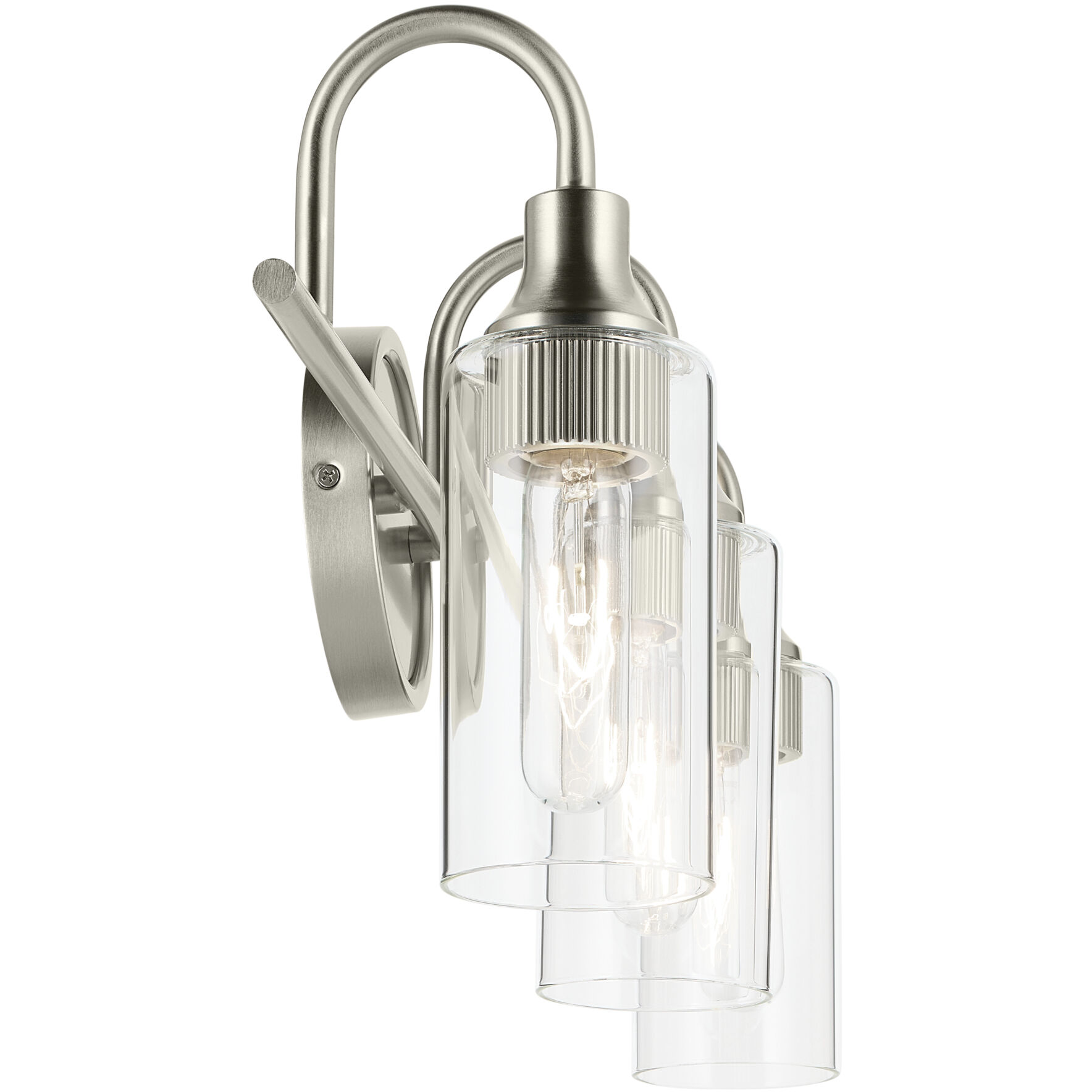 Kavi 3 Light 23 inch Brushed Nickel Vanity Light Wall Light