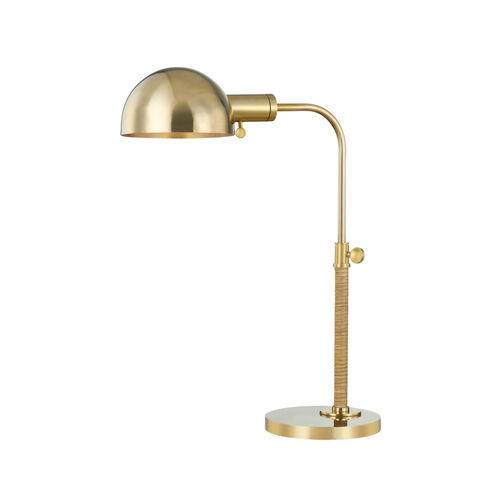 Devon 18 inch 60.00 watt Aged Brass Table Lamp Portable Light